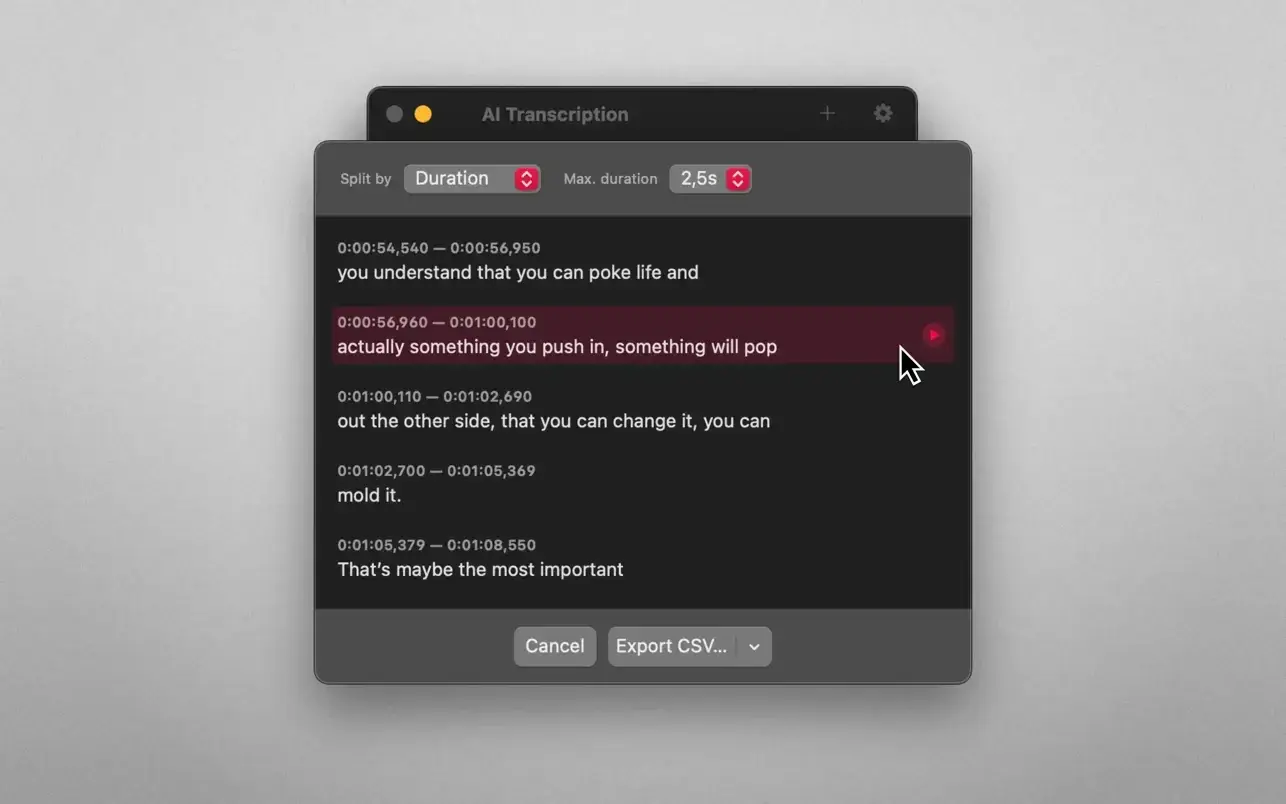 AI Transcription screenshot 3